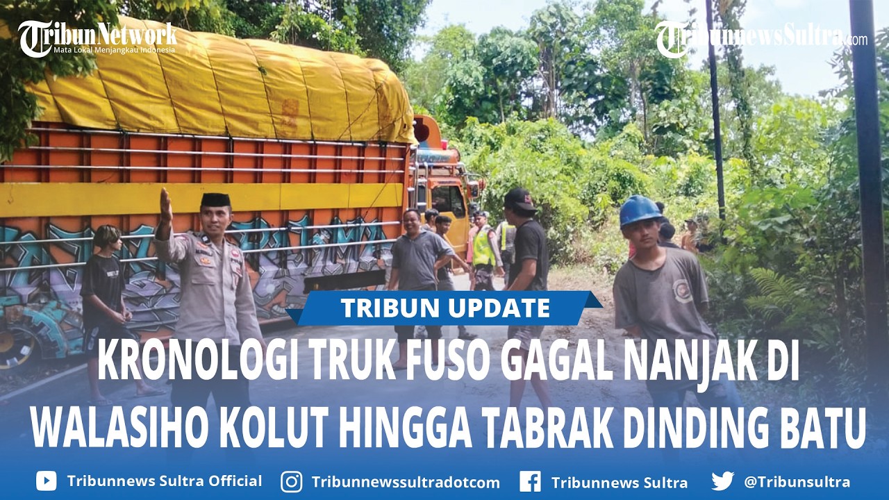 Kronologi Truk Fuso Kecelakaan di Tanjakan Danau Biru Wawo Kolaka Utara, Rem Tak Mampu Tahan Beban