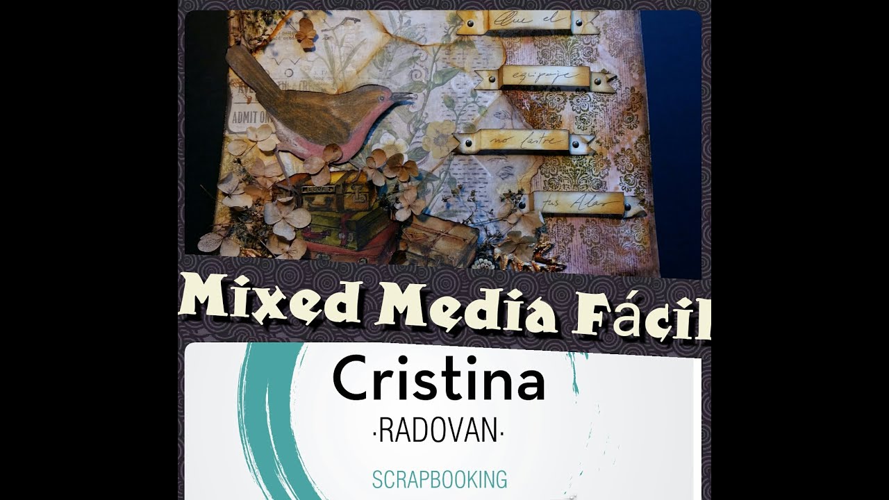 MIXED MEDIA. TUTORIAL EN ESPAÑOL. COMO UTILIZAR LAS DISTRESS STAIN. SCRAP TEAM'16 JULIO