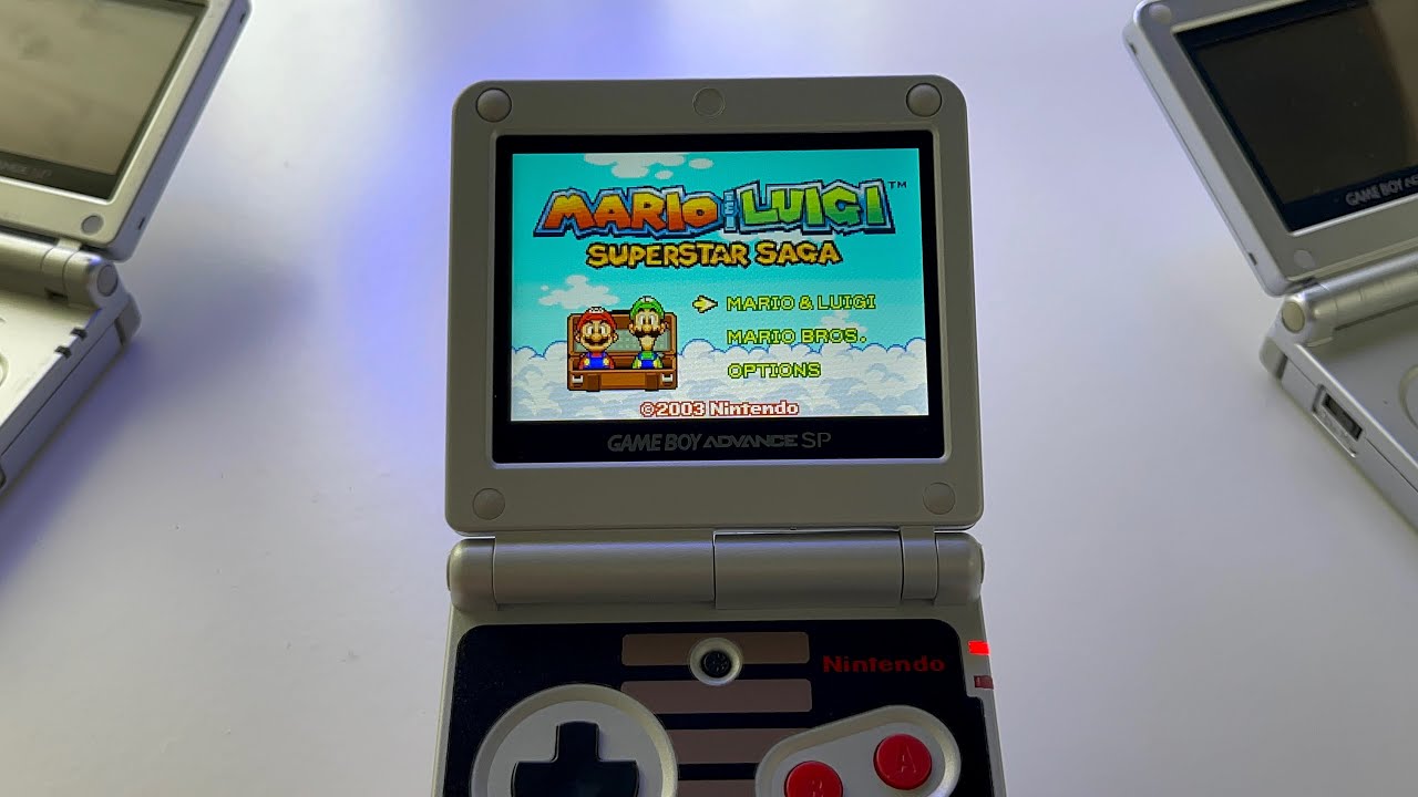 Mario and Luigi Superstar Saga | Gameboy Advance SP (IPS display) gameplay