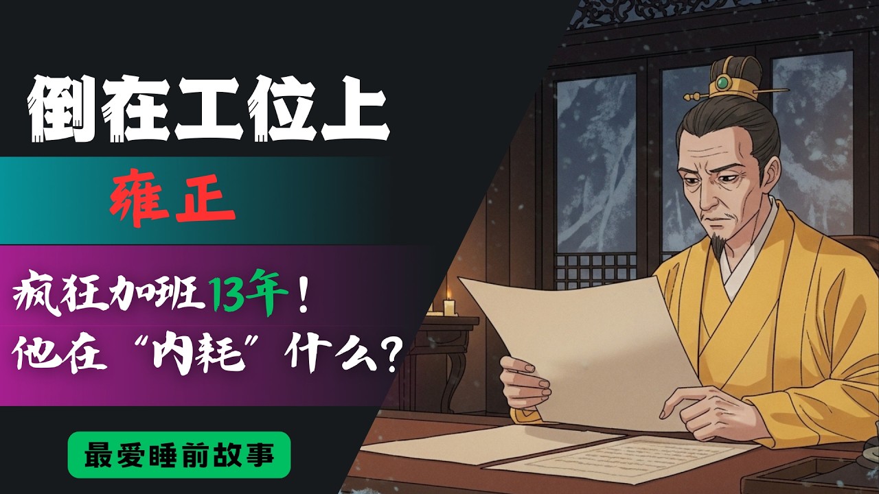 每天只睡4小时批阅千万字，大清最卷皇帝【雍正】，为何非要活活累死自己？