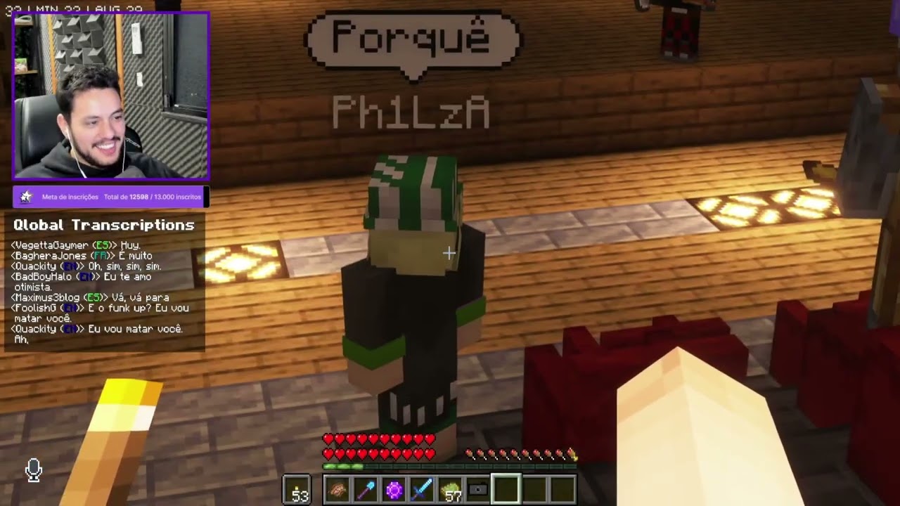 Forever incomodando o Ph1lza.  #qsmp #foreverplayer #ph1lza #foreverplayerg #qsmpbrasil #minecraft
