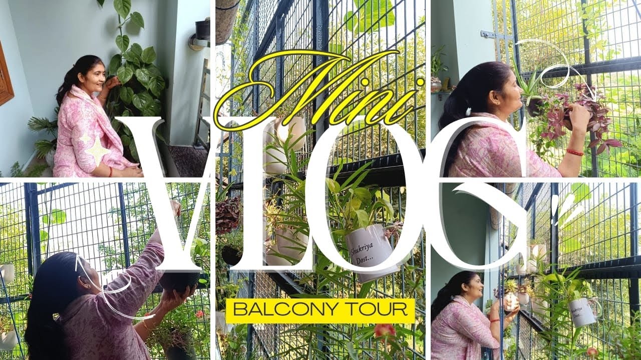  Balcony tour || small house balcony || बालकनी और पौधे