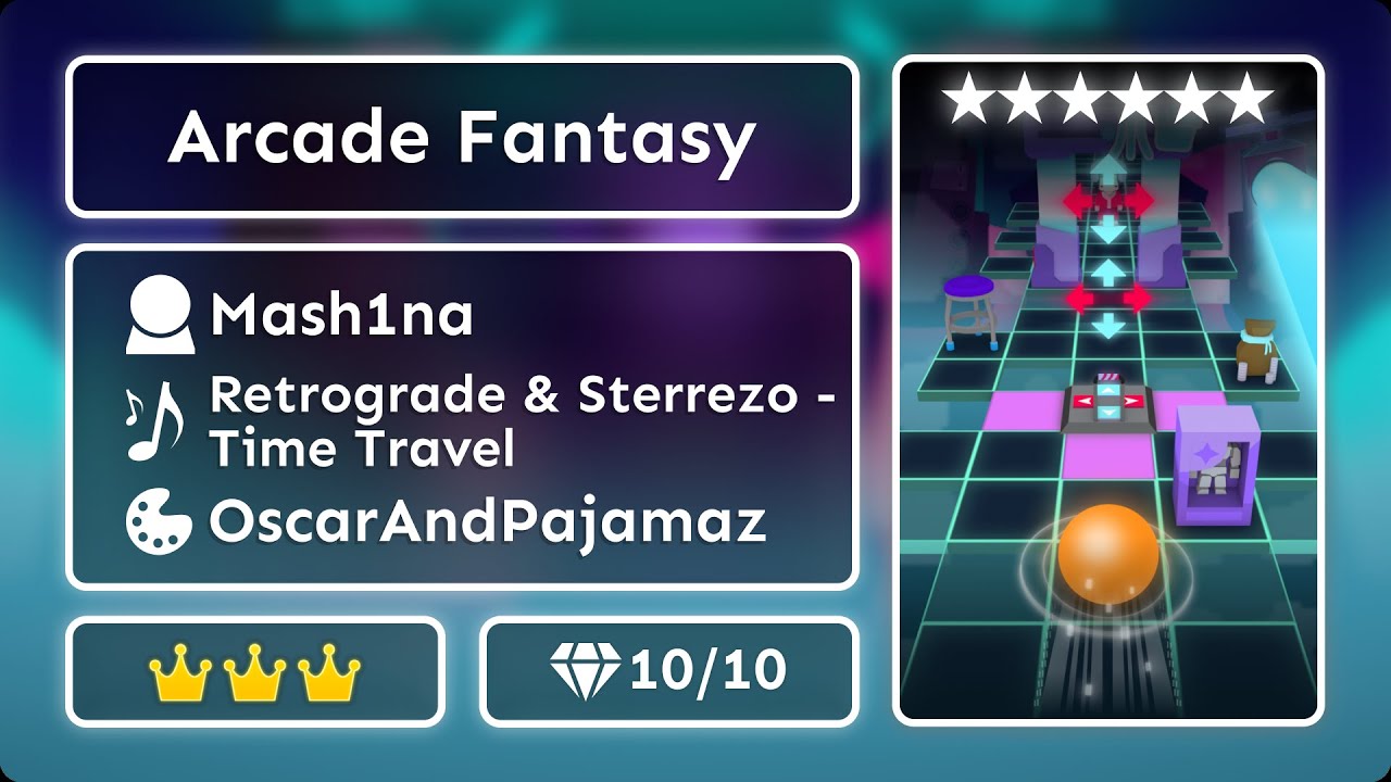 Rolling Sky: TIFCO | Co-Level 30 - Arcade Fantasy | ★★★★★★