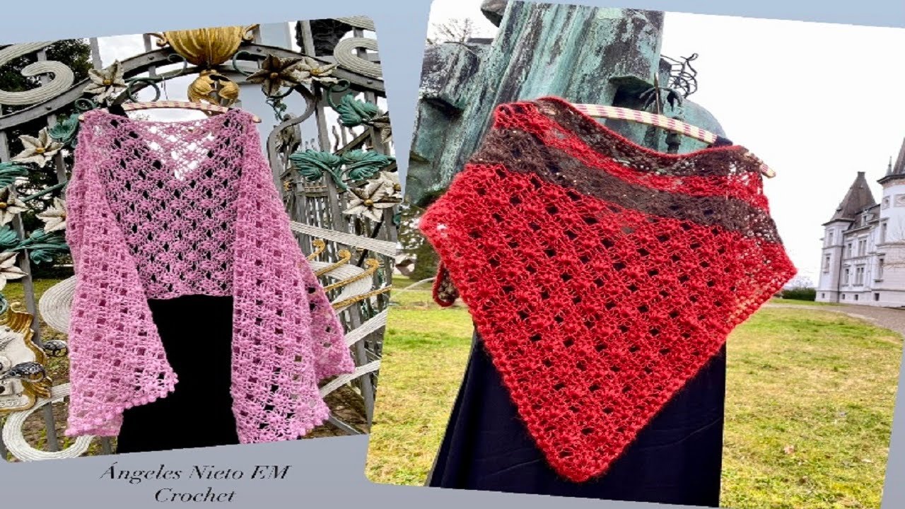 CÓMO TEJER UN ELEGANTE Y EXCLUSIVO CHAL A CROCHET - CHAL PASIÓN