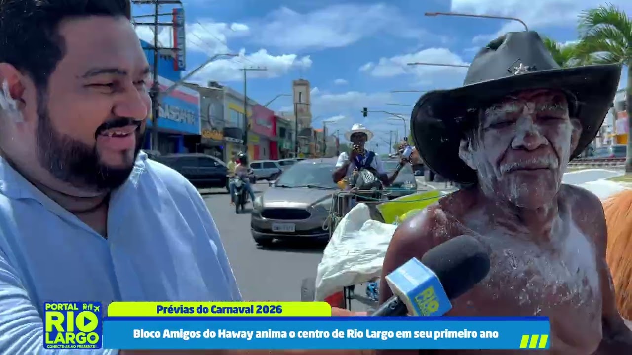 Bloco Amigos do Haway anima o centro de Rio Largo em seu primeiro ano