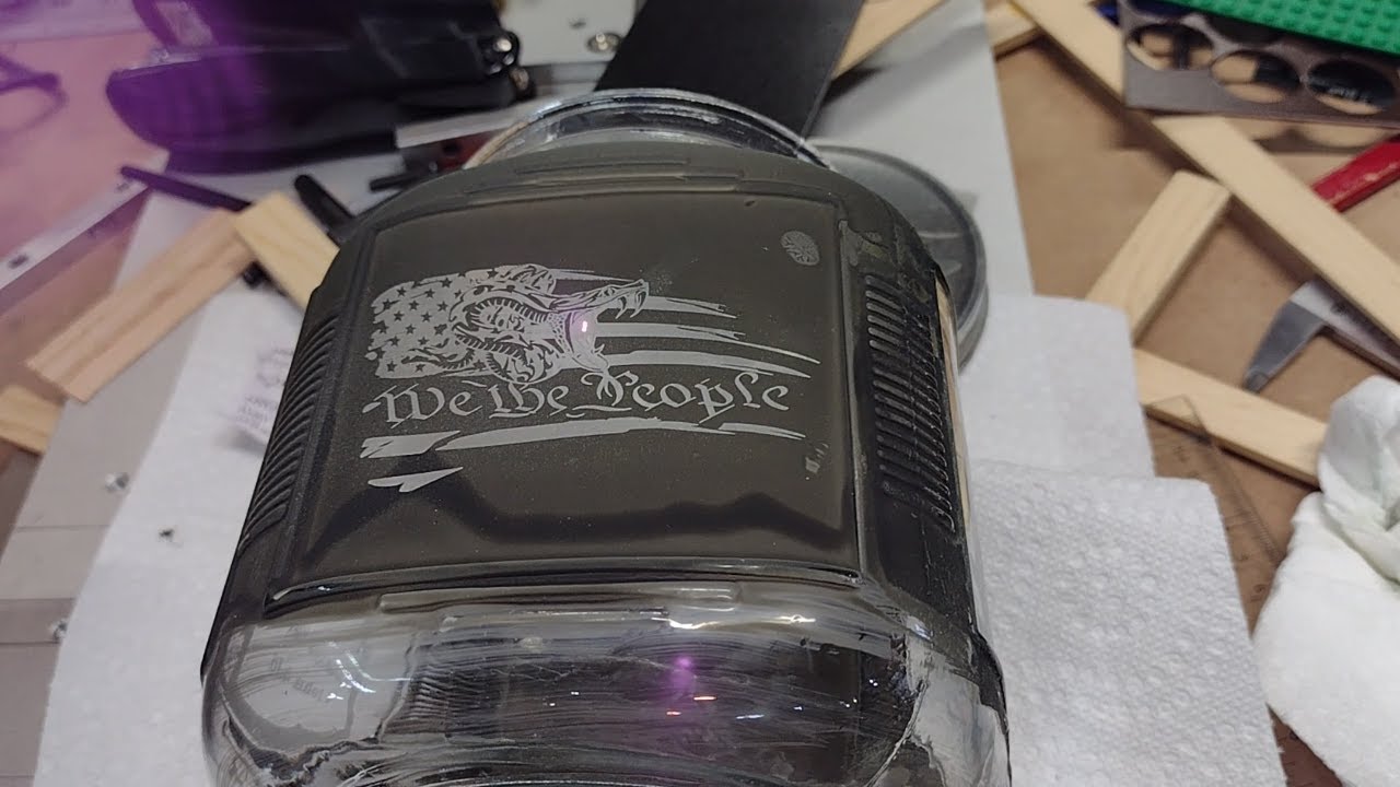 Fiber Laser Etching Glass