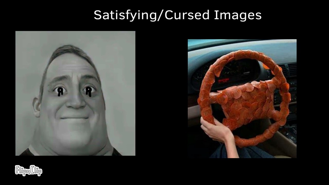 Mr. Incredible becoming Uncanny: Satisfying/Cursed Images