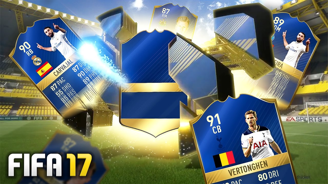 TOP 100 TOTS PACKS! FUT CHAMPS REWARDS - FIFA 17 Ultimate Team