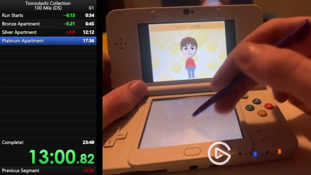 Tomodachi Collection Speedrun: 100 Miis% 23:54
