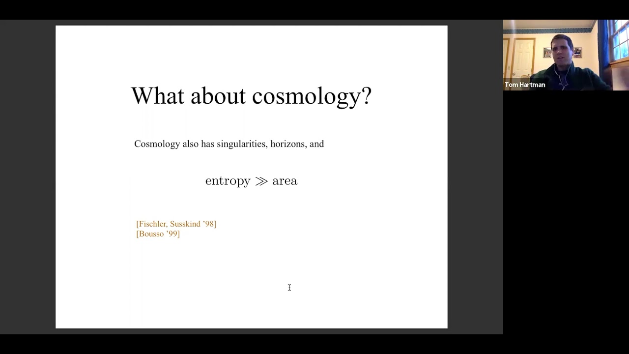 Tom Hartman: Islands in Cosmology
