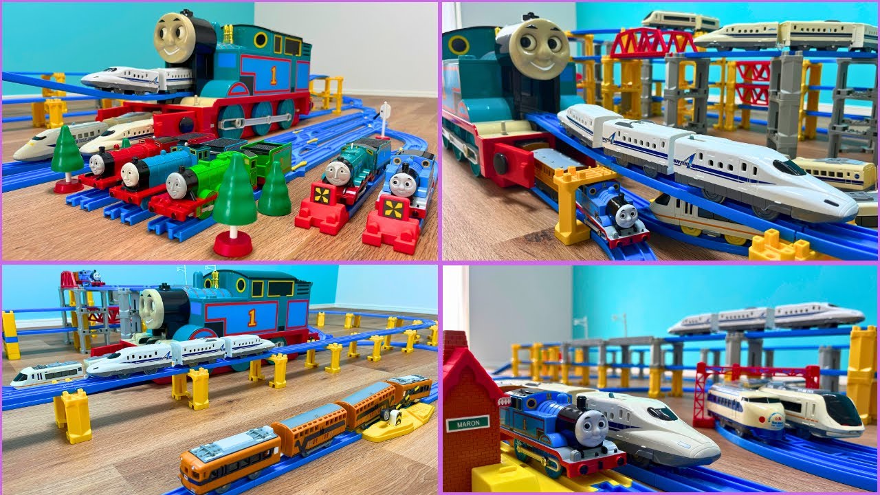 Plarail: Thomas, Shinkansen, and japanese trains running scenes compilation ⑦