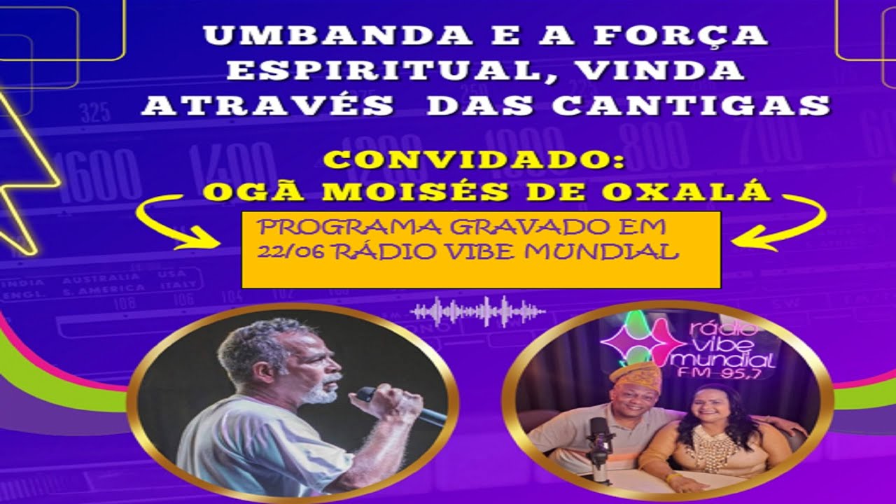 MINHA ENTREVISTA NO PROGRAMA  FRATERNIDADE OSETURA DO BRASIL - Rádio Vibe Mundial - Pontos Cantados