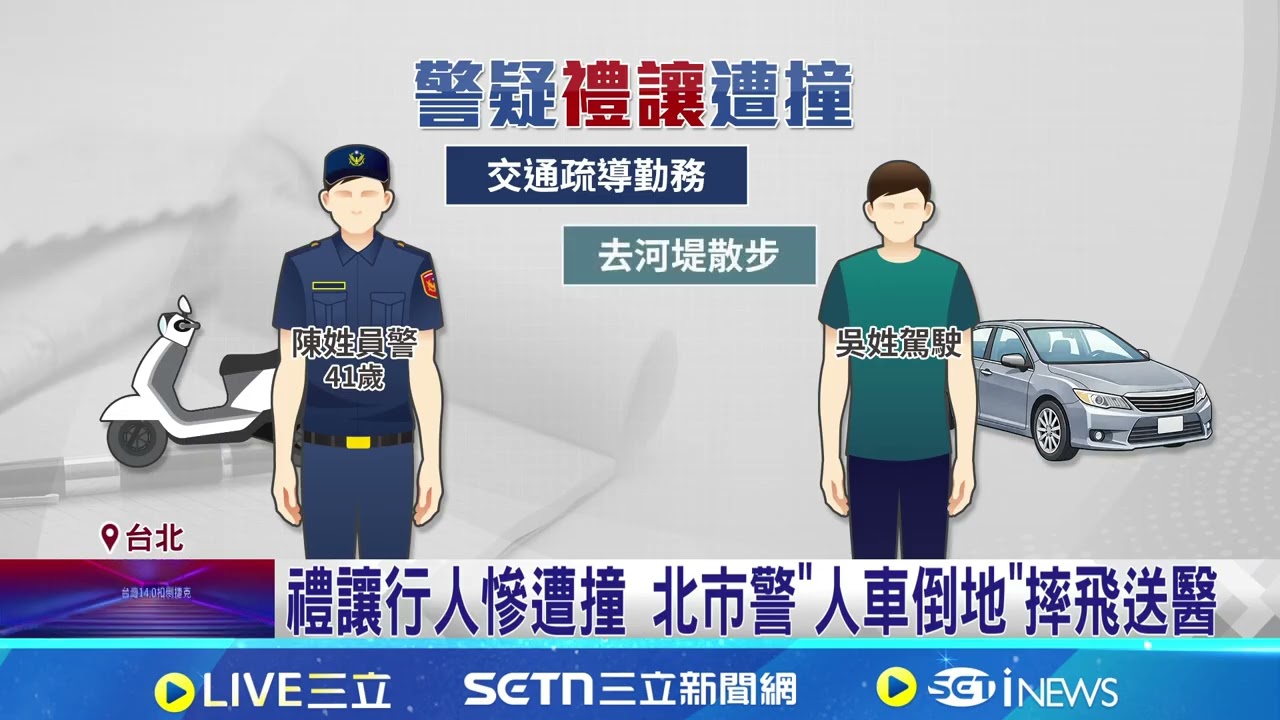 砰! 員警倒地