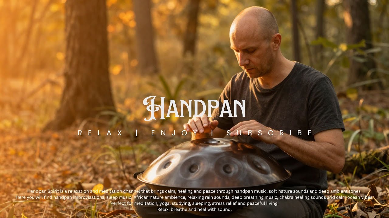Slow Handpan Healing Tones | Stress Relief Meditation
