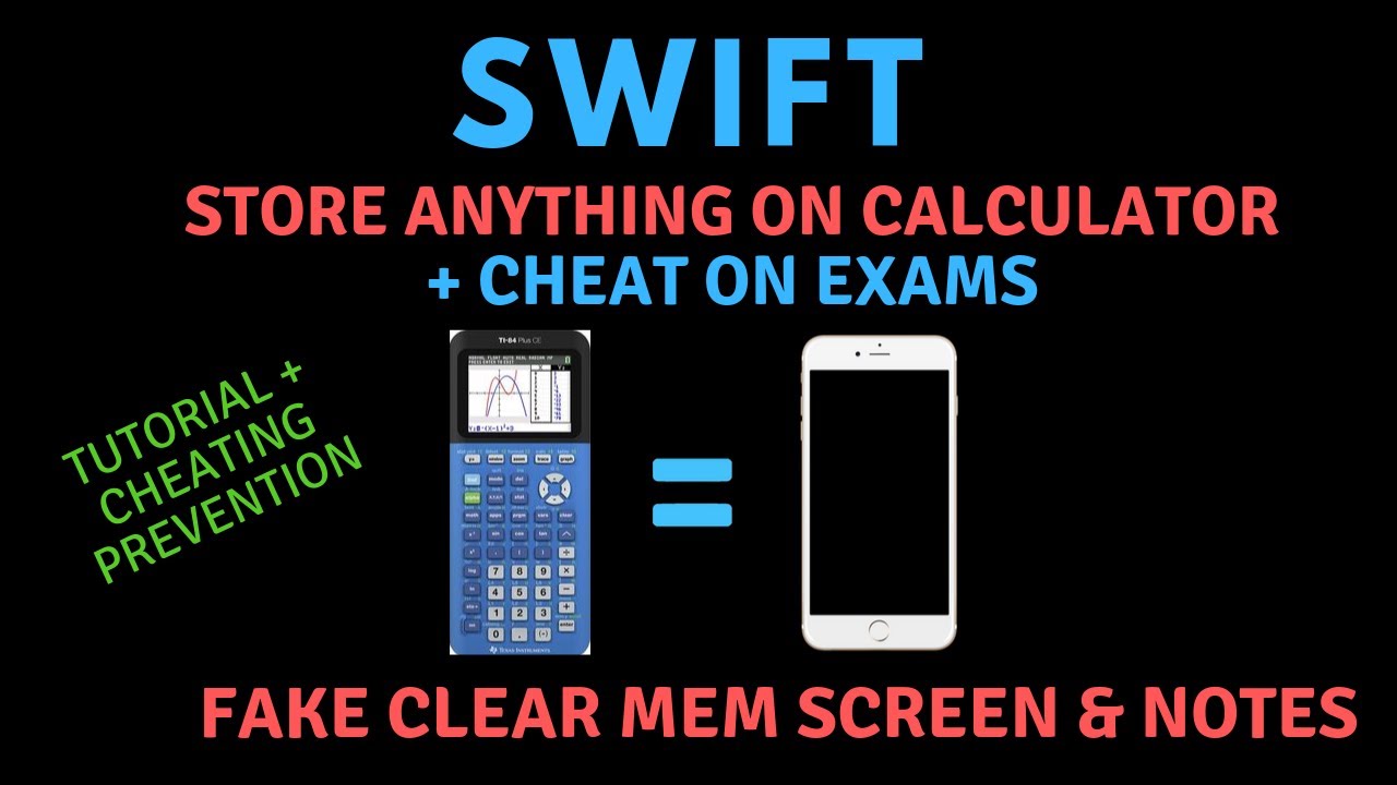 How Students are CHEATING on Exams w/ Their Calculators [Tutorial + Prevention]