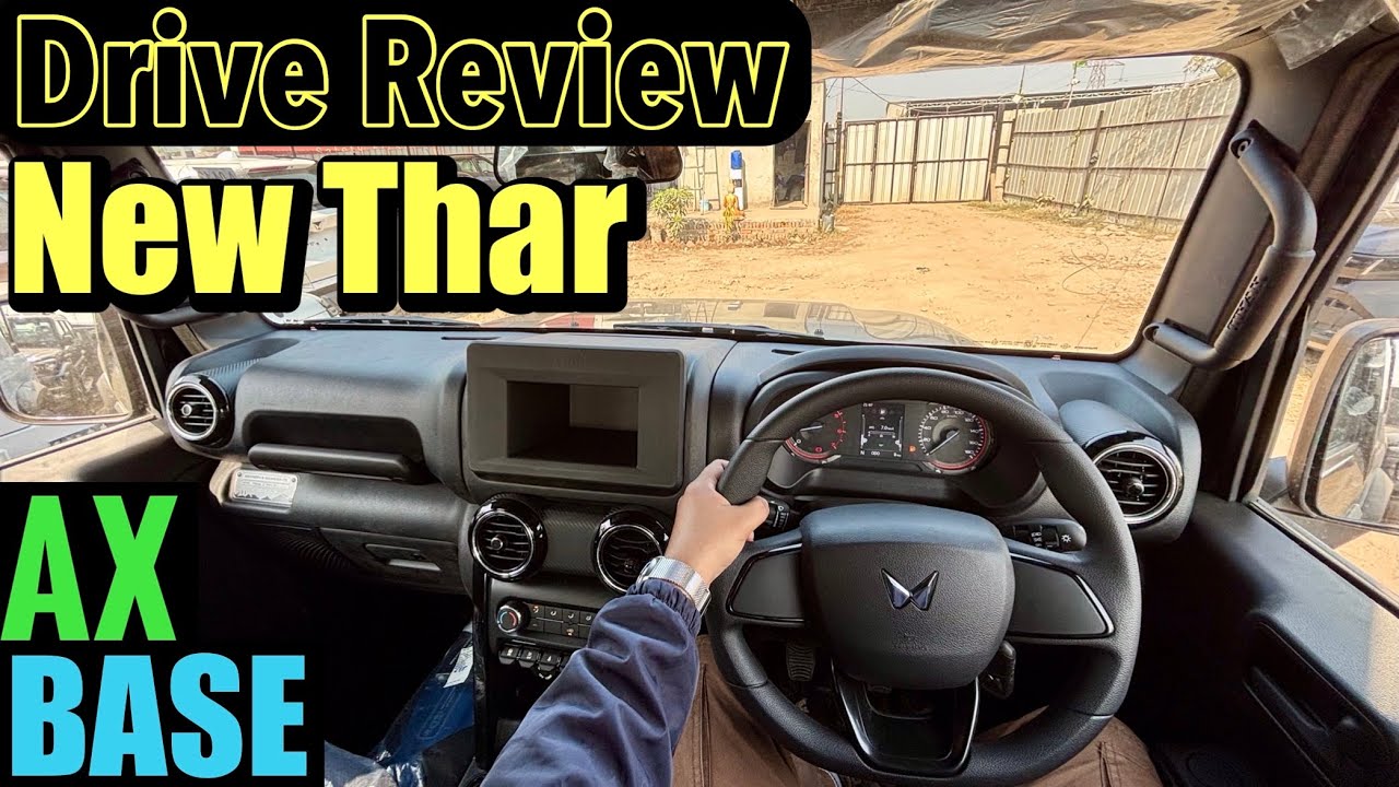 New Mahindra Thar AXT 4x2 RWD Drive Test Review | Off-Road, Performance, Manual Gearbox & Comfort