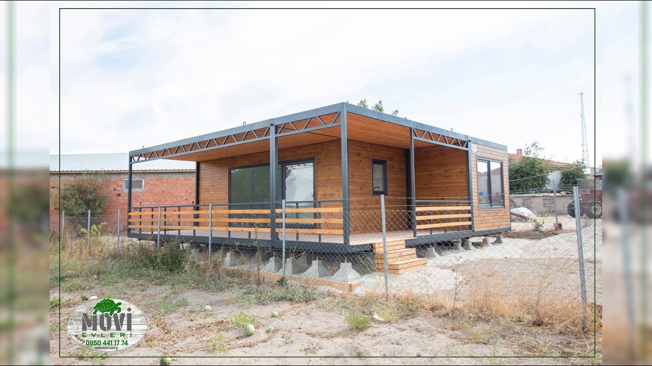 Edirne'nin Enez İlçesinde Montajını Yaptığımız Movi Evinde Yaşam Başladı. Movi Evleri - Tiny House