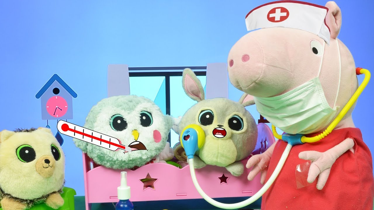 Bajka Gang Słodziaków 🐰 🦉 Słodziaki 🐷🦔 Świnka Peppa leczy jesienne przeziębienie Słodziaków
