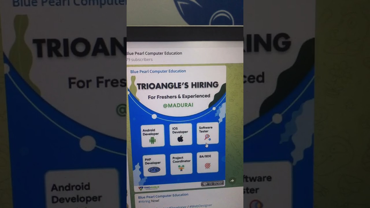 Android IOS PHP developer freshers hiring in Madurai IT job TrioAngle Technologies Recruitment Jobs