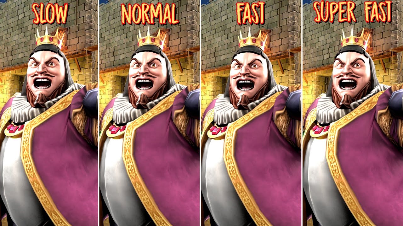 Angry King Chase Music In Slow, Normal, Fast And Super Fast Speed | Angry King: Scary Pranks V1.0