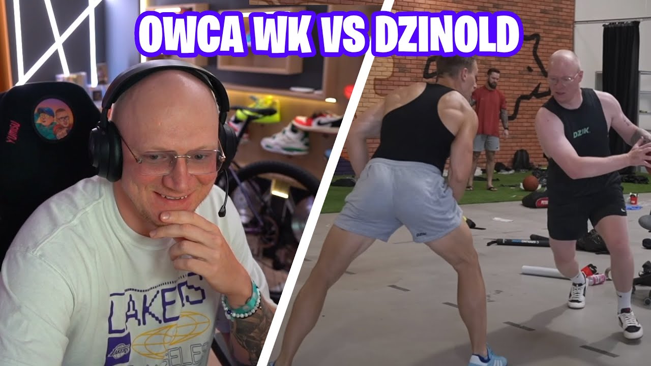 DZINOLD OGLĄDA OWCA VS DZINOLD 1 NA 1 W KOSZA
