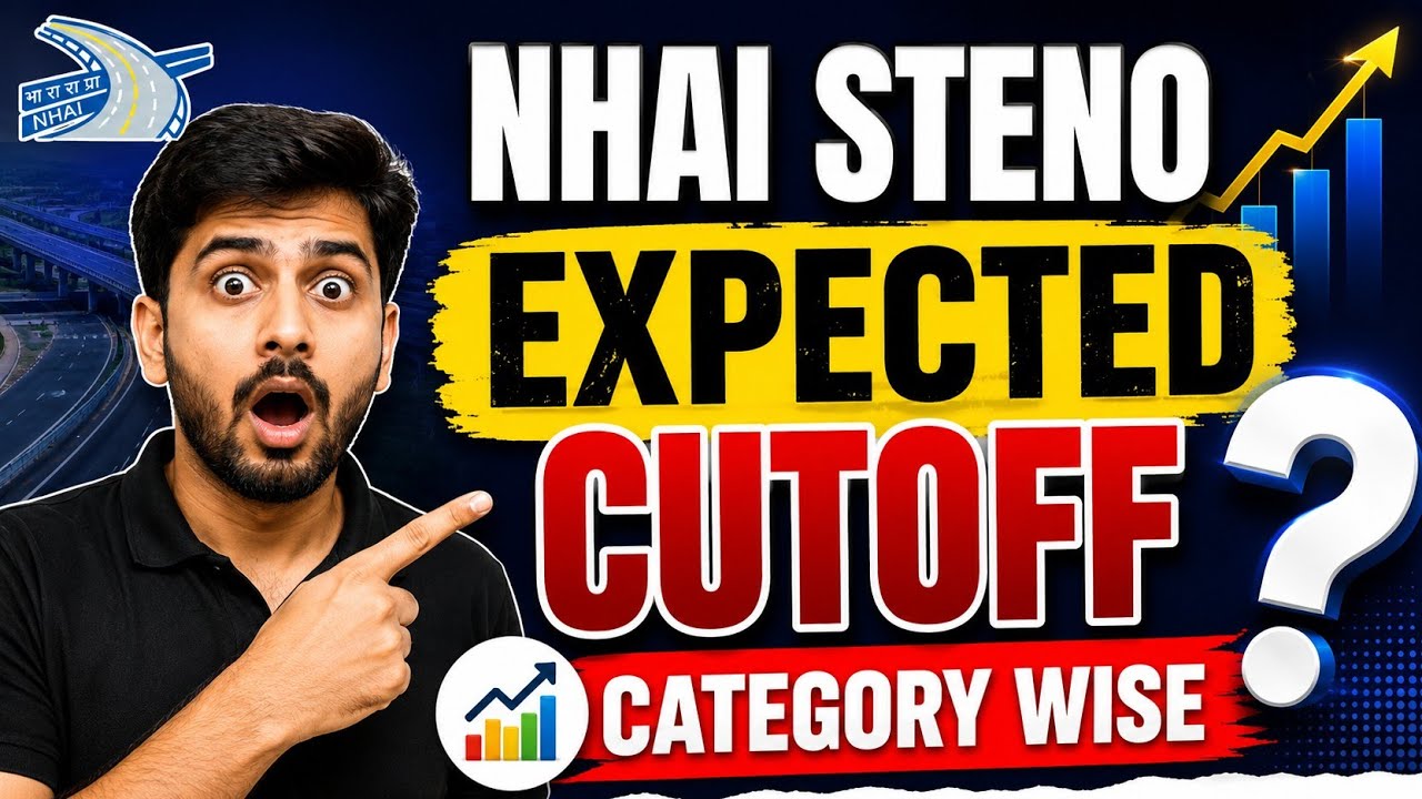 NHAI Steno Expected Cut Off 2026 | Category Wise Cutoff Analysis | UR OBC SC ST Cutoff Prediction