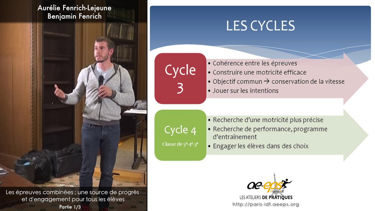 A. Fenrich-Lejeune & B. Fenrich : Atelier de pratique athlétisme  (partie « théorique ») – Vidéo 1/3