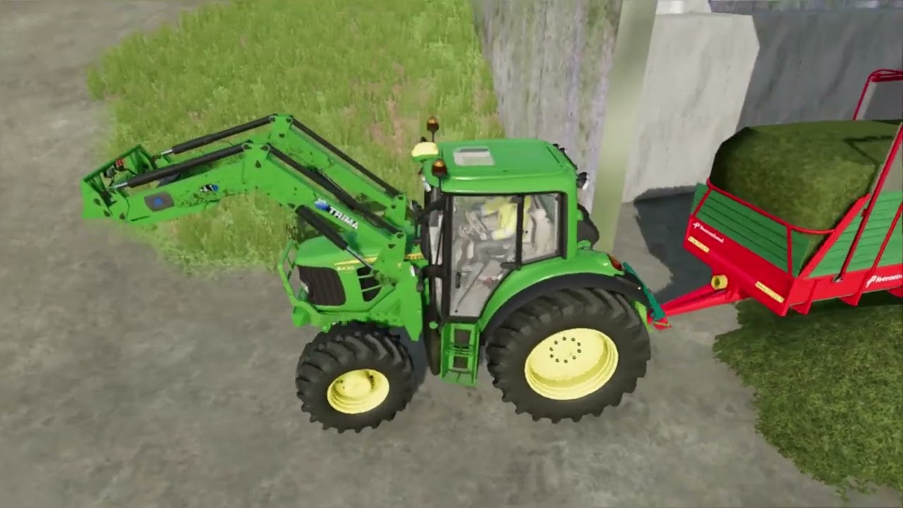 Slåtten med ny forhøster - FS22 - Small Farm Norway