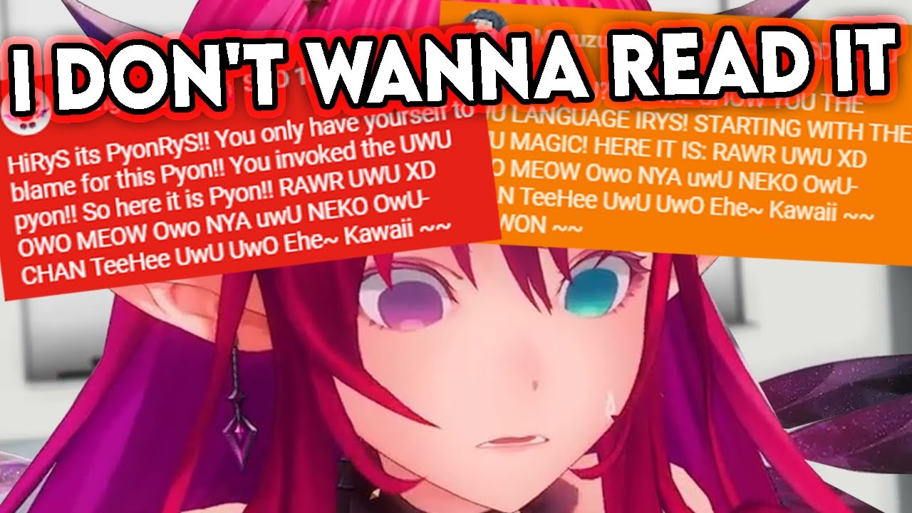 IRyS lost her dignity by doing the UWU magic  twice in a row
