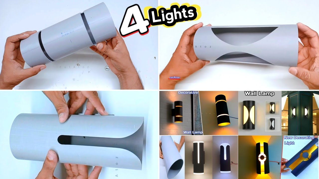 Top 4 Amazing Bed room & Living room Corner Light Creativ idea for home decoration Diy LED Wall lamp
