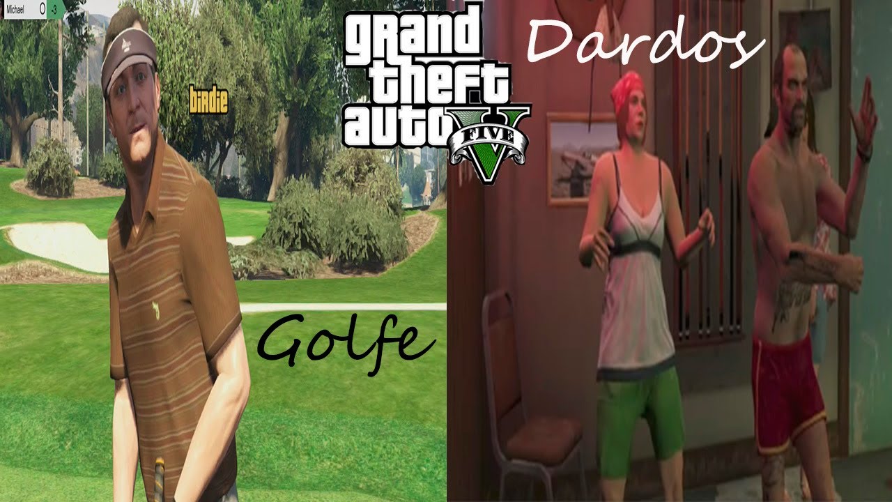GTA V - Como Jogar Golfe E Dardos - Tutorial Completo pt-br