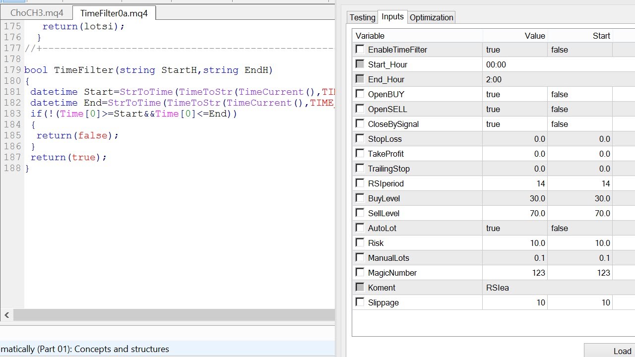 How to Add Time Filter in Expert Advisor - MQL4 Tutorial