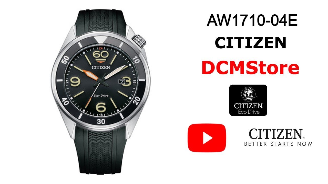AW1710-04E Citizen Sport Casual Black Dial Black