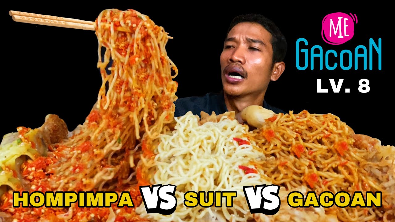 MUKBANG MIE GACOAN LEVEL 8, MIE HOMPIMPA & MIE SUIT || MUKBANG MAKANAN PEDAS 🥵🥵🥵