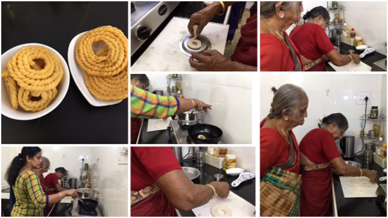 Hand Muruku Vlog/ Kai Murukku/Murukku Maavu Preparation (Mangalam Patti & Kanchana Mami)