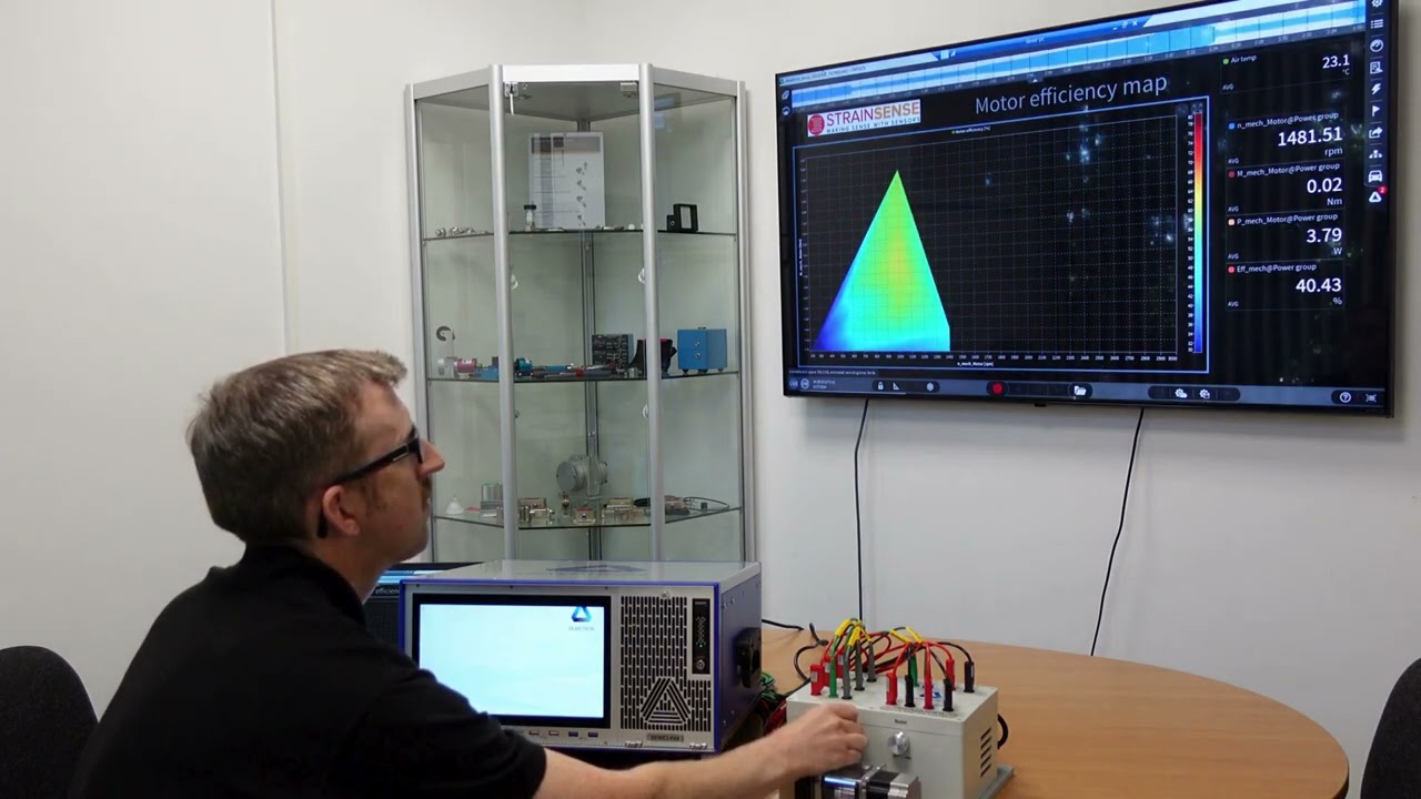 Generating an Efficiency Map for an Electric Motor