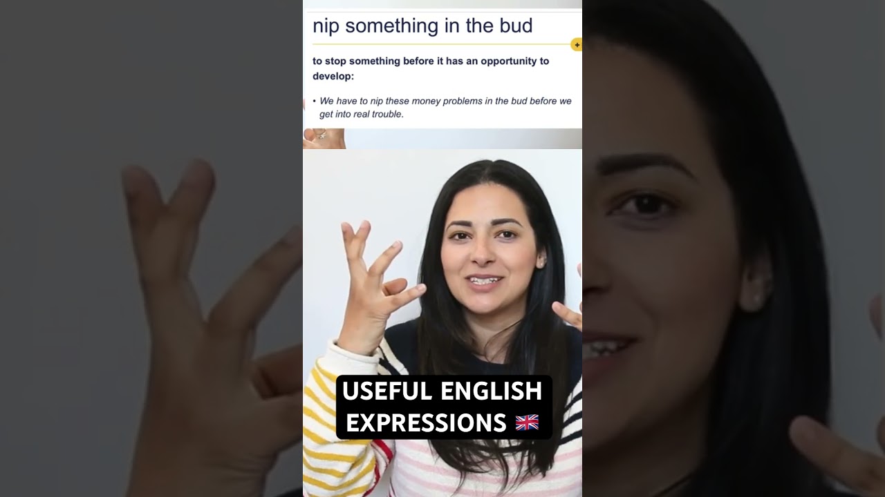 Useful English Expressions 🇬🇧 &ldquo;To nip something in the bud&rdquo; #britishenglish #englishgrammar