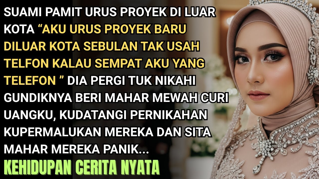 SUAMI PAMIT DINAS TERNYATA NIKAHI GUNDIK DG MAHAR MEWAH PAKAI UANGKU -KUDATANGI NIKAHAN KUPERMALUKAN
