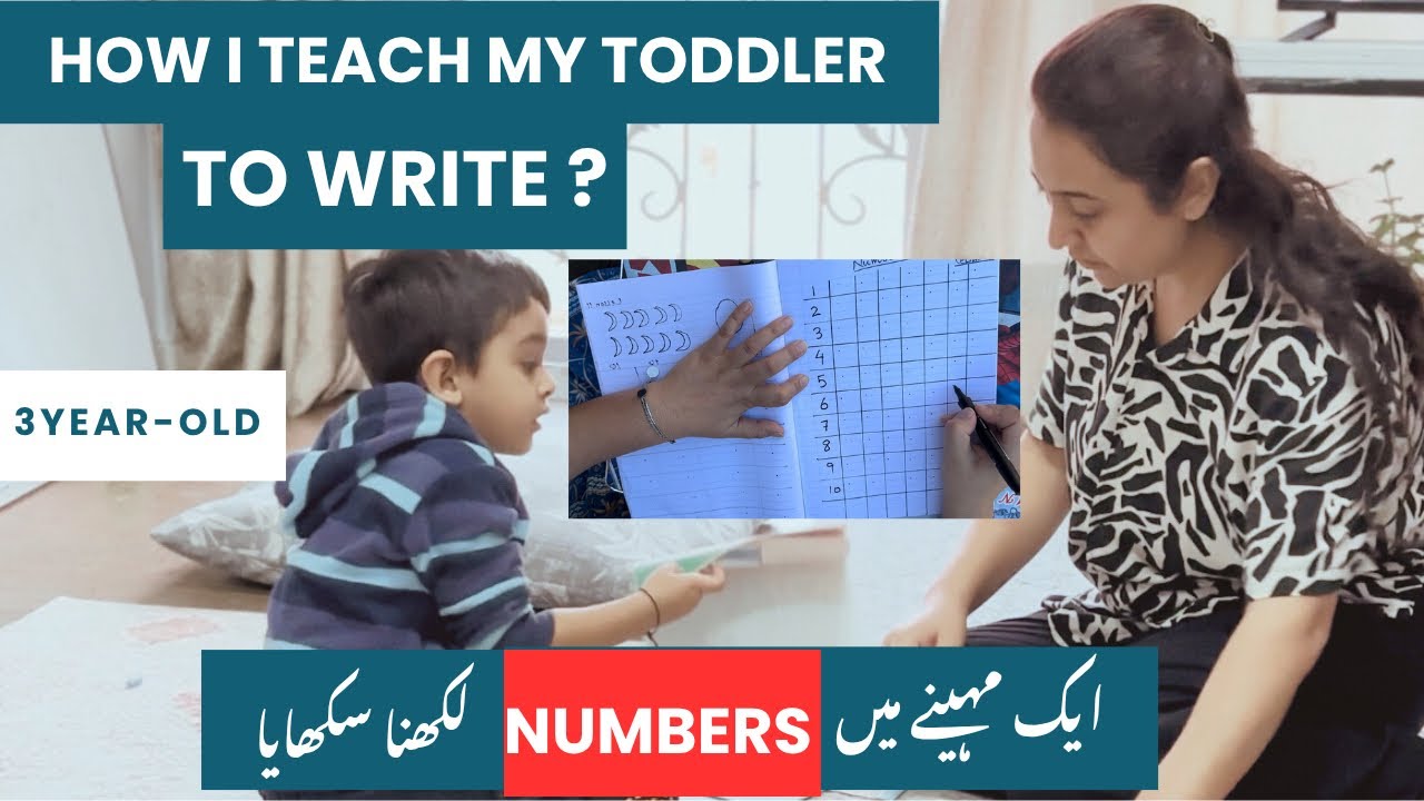 How My 3 Year-Old Started Writing Numbers And Alphabet | Complete Method and Resources