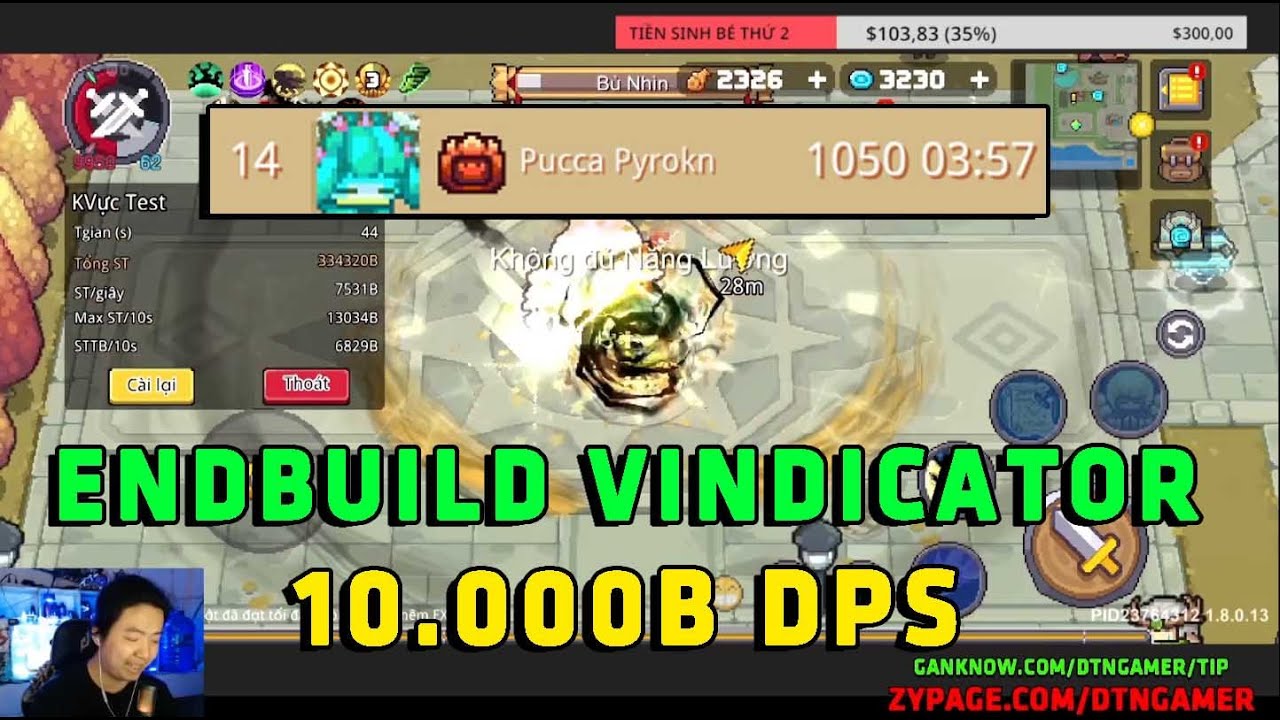 Enbuild VINDICATOR 10.000B DPS | Soul Knight Prequel #PSPuca