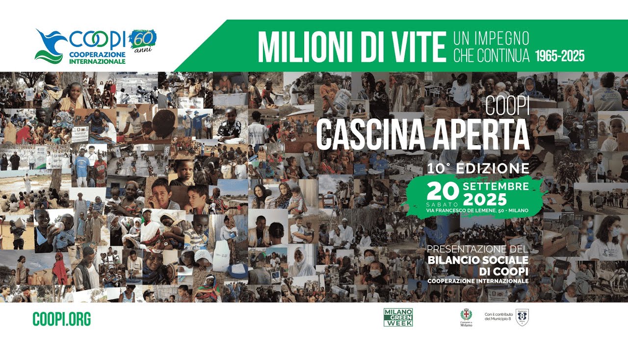 COOPI Cascina Aperta 2025. Un anno di solidarietà, presentazione del Bilancio sociale