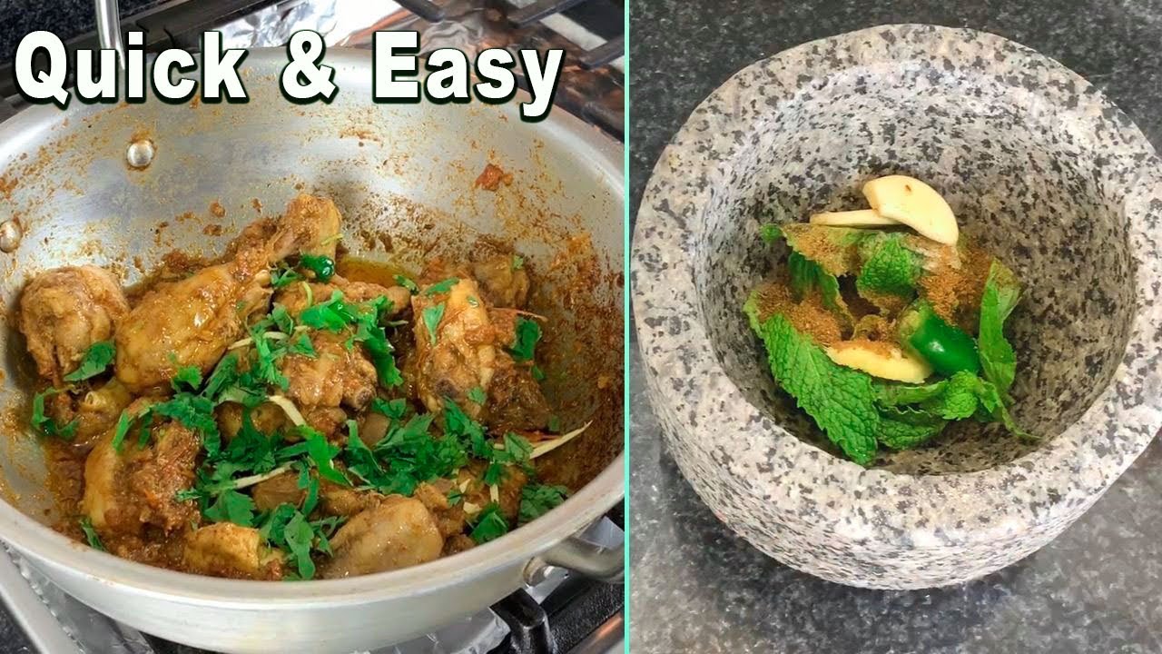 My Ammi's Special Chicken Koyla Karahi Recipe With Chutney - Street Style Karahi