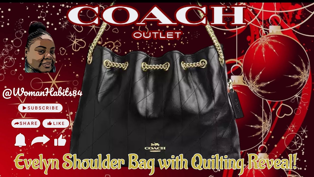 Новинка! Сумка Coach Evelyn с эффектом стёганой отделки! 👜🖤✨🖤