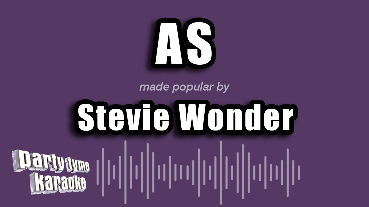 Stevie Wonder - As (Karaoke Version)