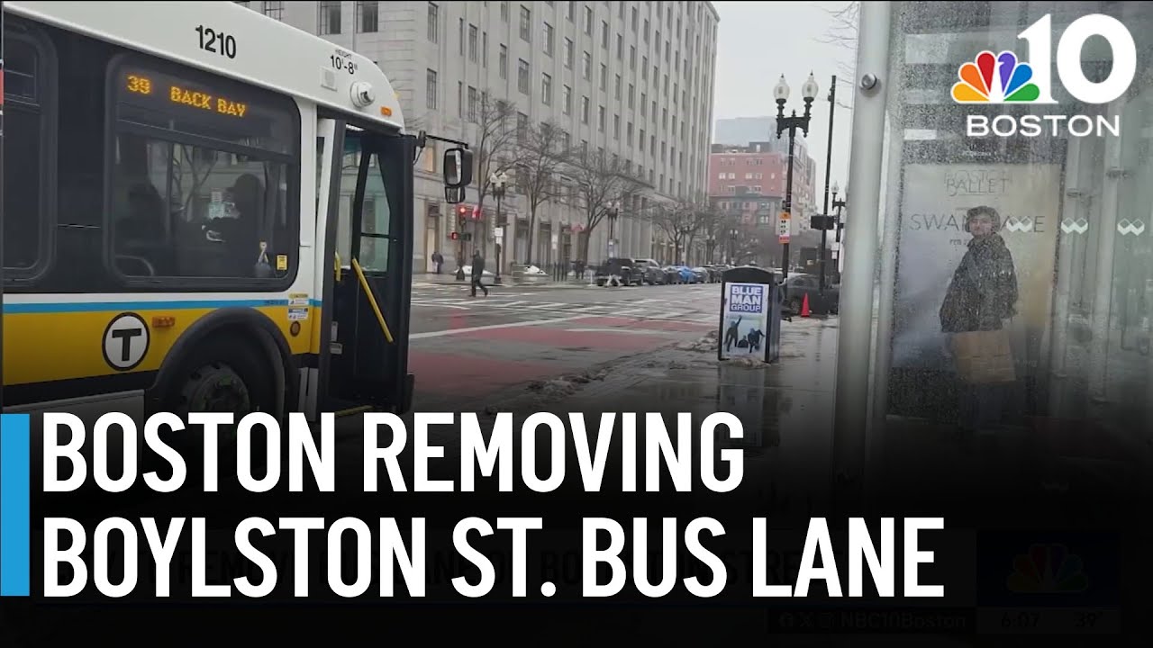 Boston to remove bus lane on Boylston Street