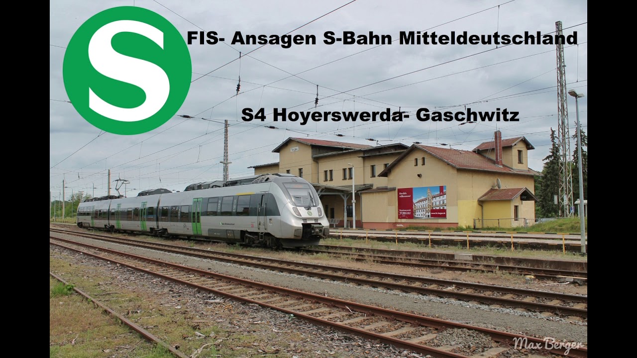 FIS- Ansagen S- Bahn Mitteldeutschland: S4 Gaschwitz - Hoyerswerda