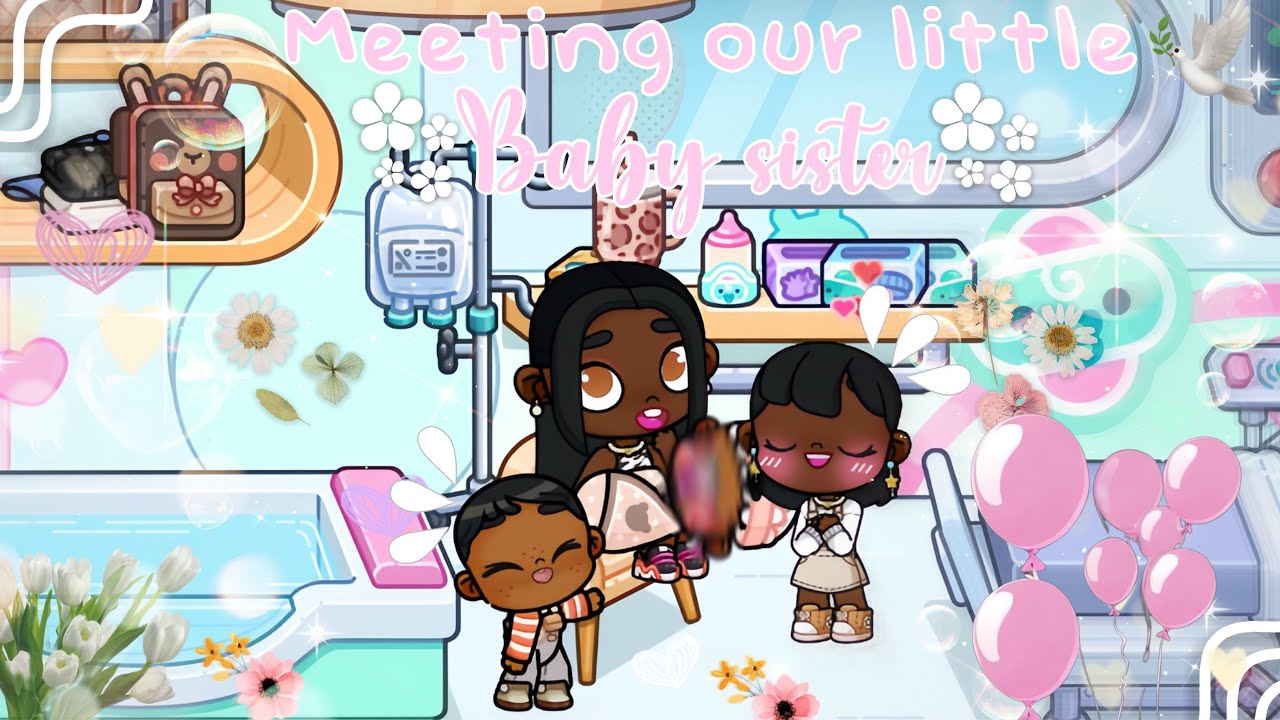 ✨Meeting our little sister✨||FACE REVEAL||Avatar World Rp 🌏🐾