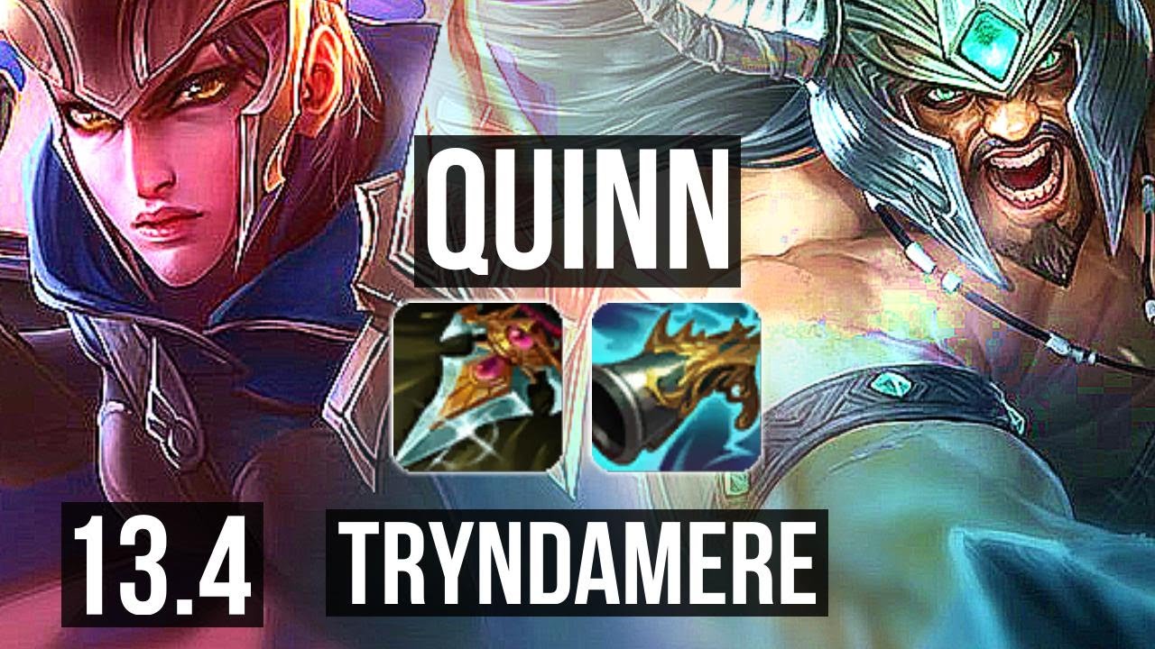 QUINN vs TRYNDAMERE (TOP) | 10/1/5, 2.6M mastery, 1000+ games, Godlike | EUW Grandmaster | 13.4