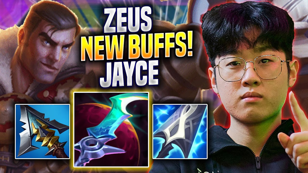 ZEUS TRIES JAYCE WITH NEW BUFFS! - T1 Zeus Plays Jayce TOP vs Jax! | Season 2023