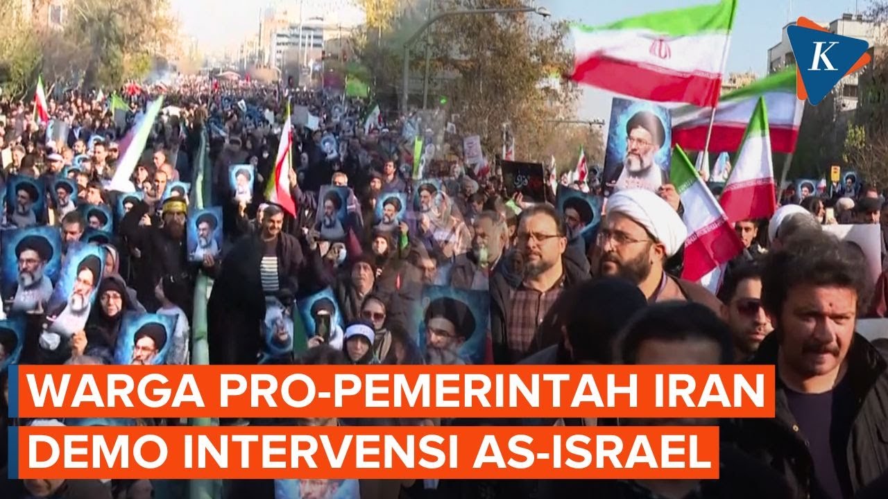 Kecam Intervensi AS-Israel, Ribuan Warga Iran Berunjuk Rasa di Teheran